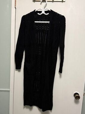 Long / Duster Cardigan (Black)